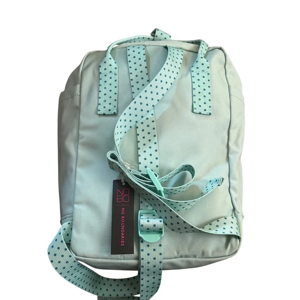 NWD No Boundaries Juniors Mini‎ Backpack Mint Green Polka Dot Casual School Bag